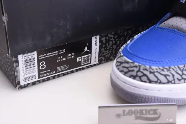 Kick Theory 3 Air CT8532 Retro Jordan 'Varsity - 400 Royal' 0529